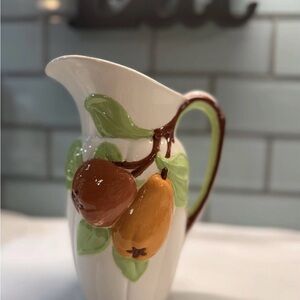 Loreille Holland Fruit Pitcher -  Vintage - farmhouse / granny / cottage core